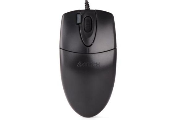 A4tech OP 620DS Оптична мишка, безшумен клик, USB черна