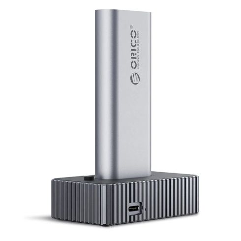 Orico външна кутия за диск/докинг станция Storage - Case/Docking Station - M.2 NVMe/NGFF - IT18C3-GY