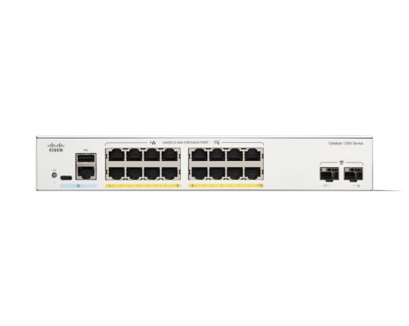 CISCO Catalyst 1300 16-port GE PoE 2x1G SFP (P)
