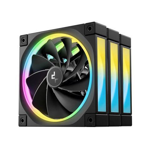 DeepCool Fan Pack 3-in-1 3x120mm - FL12R Black, Reverse, Addressable RGB