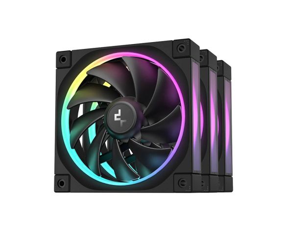 DeepCool Fan Pack 3-in-1 3x120mm - FL12 Black, Addressable RGB