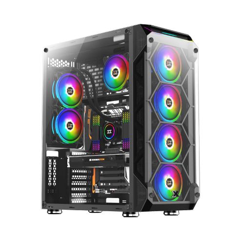 Xigmatek Case EATX - Overtake - 6 ARGB Fans