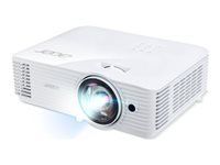 ACER S1386WHn proiector DLP cu rază scurtă de acțiune WXGA 1280x800 3600ANSI 2880 Eco 20000:1 32dB 24dB Eco HDMI MHL D-Sub RJ45 Audio compozit