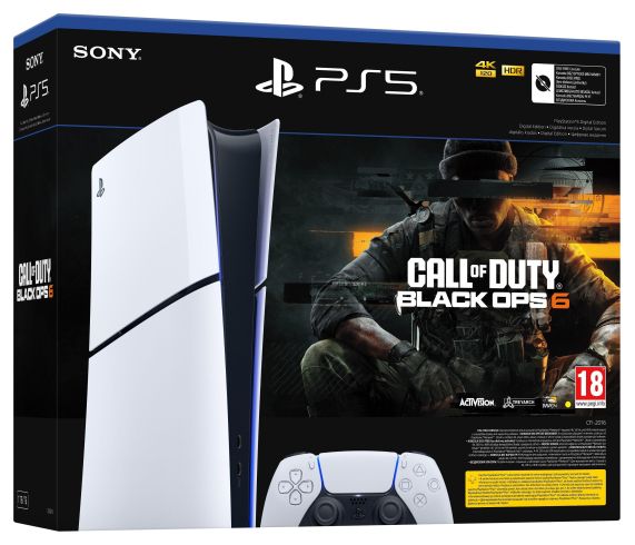 Конзола Sony PlayStation 5 (Slim) - Digital Edition - Call Of Duty Black Ops 6 Bundle