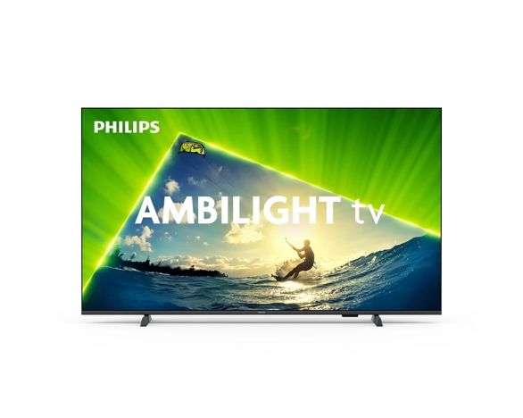 Philips TV 43PUS8209/12, 43" 4K Ultra HD QLED, 3840x2160, DVB-T/T2/T2-HD/C/S/S2, 60Hz, Ambilight 3, Pixel Precise UHD, HDR+, Titan OS, Dolby Atmos, VRR, 3*HDMI, 2*USB, 802.11n, 20W RMS, Black