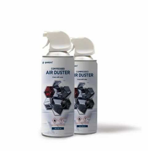 Gembird компресиран въздух Compressed Air Duster - CK-CAD-FL400-01 - 400 ml