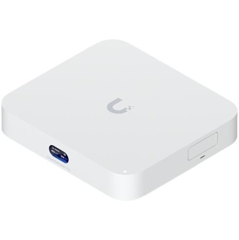 Ubiquiti UCG-MAX-EU Compact 2.5G Cloud Gateway with 30+ UniFi device / 300+ client support, 1.5 Gbps IPS routing, and selectable NVR storage, 1.5 Gbps routing with IDS/IPS, 512 GB NVMe SSD storage for NVR