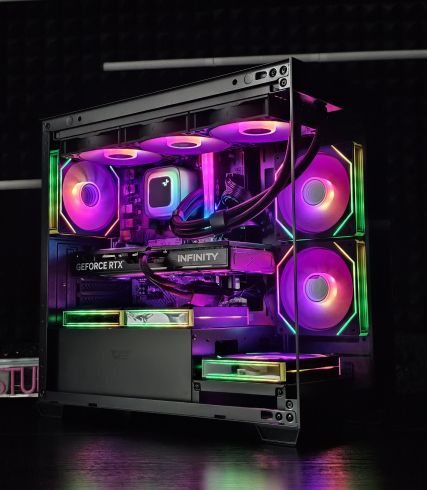 Ryzen 7-7800X3D/ RTX 5070Ti 16G/ RAM 32GB/ SSD 1TB/ Водно Охлаждане/ 1000W Захранване/ Геймърски компютър Dark Reaper DR043