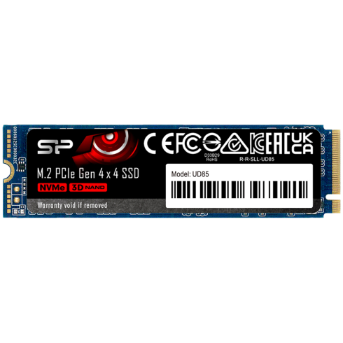 Silicon Power UD85 1TB SSD PCIe Gen 4x4 PCIe Gen 4x4 & NVMe1.4, 3DNAND, HBM, 5 year warranty -Max 3600/2800 MB/s, EAN: 4713436150435