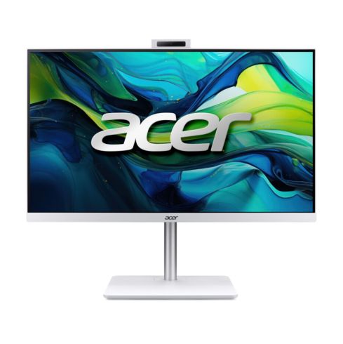 Настолен компютър - всичко в едно Acer Aspire C27-A, 27'' FHD IPS AiO 120Hz Intel Core i5-13420H (up to 4.60GHz, 12MB), 32GB DDR4 (2x16GB), 1TB SSD, no DVD, Intel UHD, HDMI, USB 3.2, USB 2.0, Type-C, RJ-45, WiFi 6E, Glan, SD reader, Ergo stand, Cam+mic, K