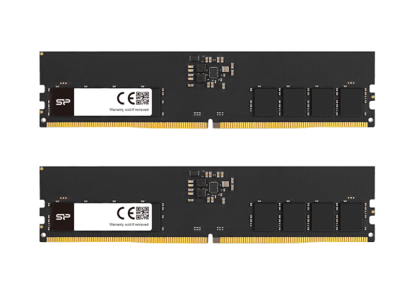 Памет Silicon Power 32GB (2x16GB) DDR5 4800MHz CL40 UDIMM SP032GBLVU480F22