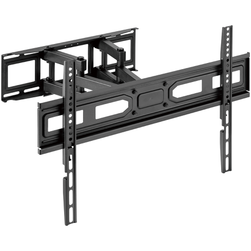 Free-tilt design: simplifies adjustment for better visibility and reduced glareSwivel mechanism provides maximum viewing flexibilitySpirit level ensures perfect positioningConvenient cable holder. 37-80". Max 40kg.