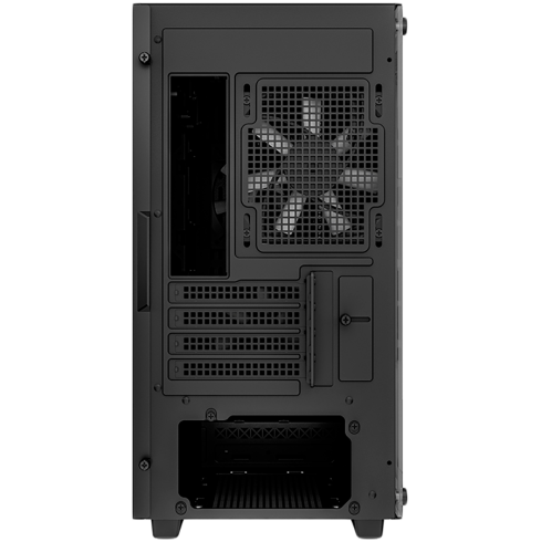 DeepCool CC360 ARGB, Mid Tower, Mini-ITX/Micro-ATX, 1xUSB3.0, 1xUSB2.0, 1xAudio, 3x120mm Pre-Installed ARGB Fans, Tempered Glass, Mesh Panel, Black, R-CC360-BKAPM3-G-1