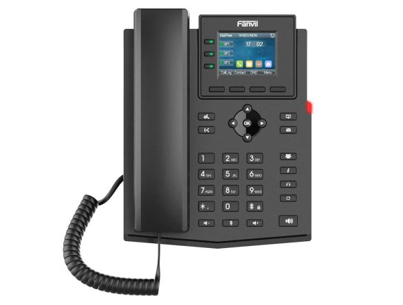 Fanvil телефон Wi-Fi IP Phone X303W Black, VoIP Enterprise Phone