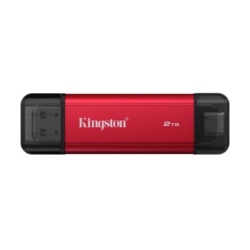 Флаш памет Kingston Dual USB-A/C Portable SSD 2TB - Black/Red