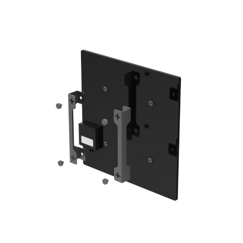 AENO Premium Eco Smart Quadro Wall Heater, 500W, 50x50 cm., Tempered glass, Infrared+convection heating type, LED display Plug type: Europe (E/F type), BLACK, , Made in Poland