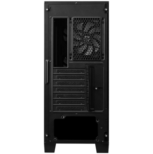 MSI MAG FORGE 321R AIRFLOW, Mid-Tower, ATX/M-ATX/ITX, 2x USB 3.2, 1x USB 3.2 Gen 2x2 Type-C, 1x Audio/Mic, LED Button, ARGB Hub, 4x 120mm ARGB Fans, Mesh Panel, Tempered Glass, Black