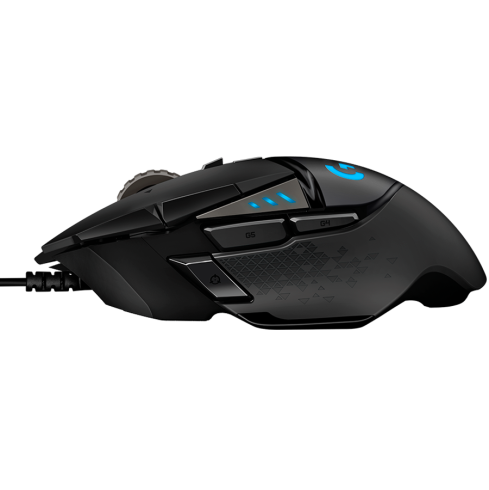 LOGITECH G502 Corded Gaming Mouse - HERO - BLACK - USB - EER2