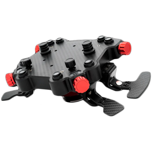 SIMAGIC GT1 Round Steering Wheel with GT Pro Hub(K)| Shifter & Clutch Paddles, Leather,QR70 Included. S207