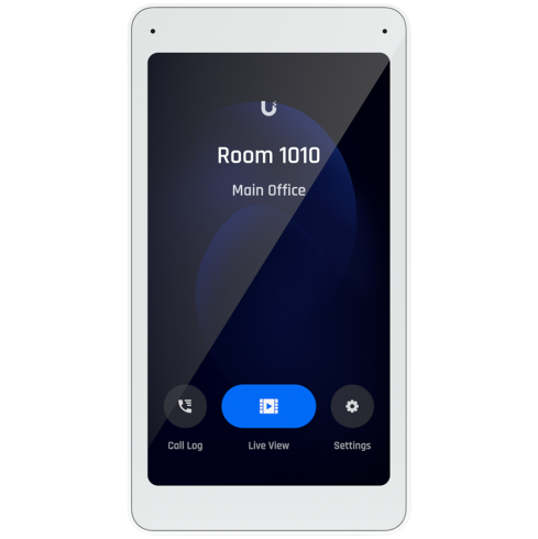 Ubiquiti UA-Intercom-Viewer Display that pairs with the Access Intercom for visitor screening and remote access control, to mount in multiple locations throughout your building.