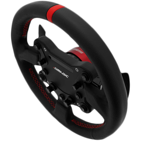 SIMAGIC GT Sport Steering Wheel, Shifter Paddles, Leather. S201