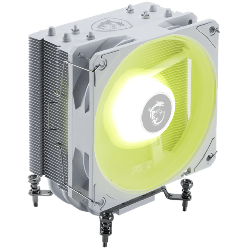 MSI MAG COREFROZR AA13 WHITE, 1x120mm ARGB Fan, TDP 240W, Direct Touch Heat-pipes, Intel LGA 1700/1851, AMD AM5/AM4, White, 3Y Warranty