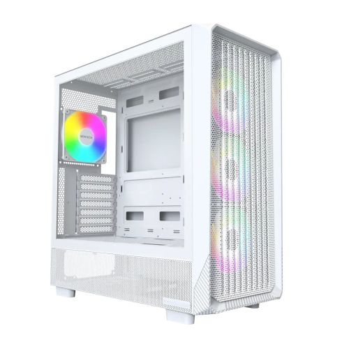 Montech Case mATX - X5 (W) - 4 A-RGB fans, USB-C