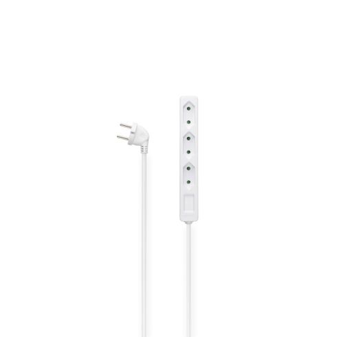 Hama Power Strip, 3-Way, 2.5 m, white