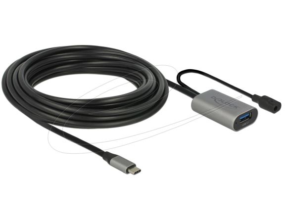 Delock Кабел активен удължителен USB-C към USB-A женско , 5m