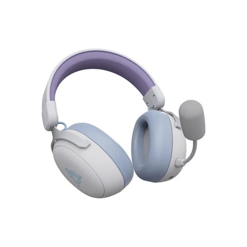 Ajazz безжични геймърски слушалки Wireless Gaming Headphones - AHM08 MAX Purple, White, Blue - Bluetooth , 2.4G