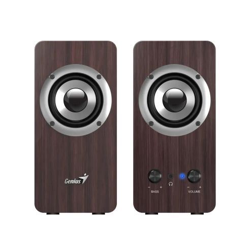 Genius Speakers 2.0 - SP-HF400 - 10W RMS, Dark Brown