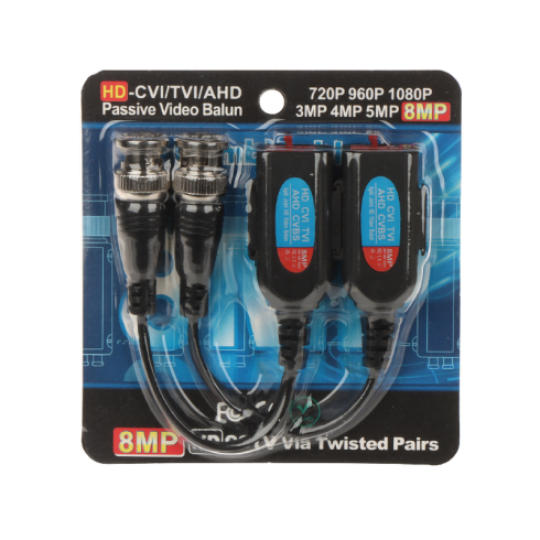 Видео балун HD с клипса комплект /2бр./ B204 8MP