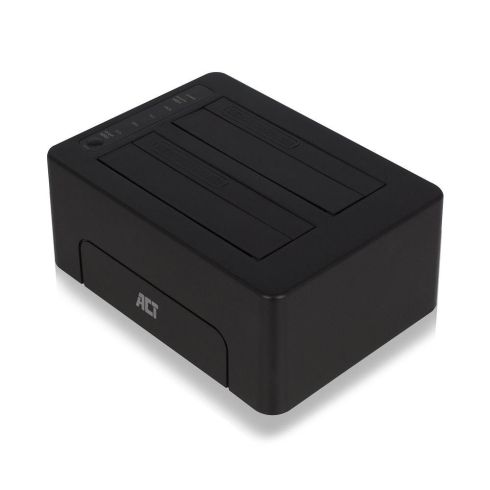 ACT Докинг стейшън AC1504, USB 3.1 Gen1 за 3.5"/2.5" HDD/SSD черен