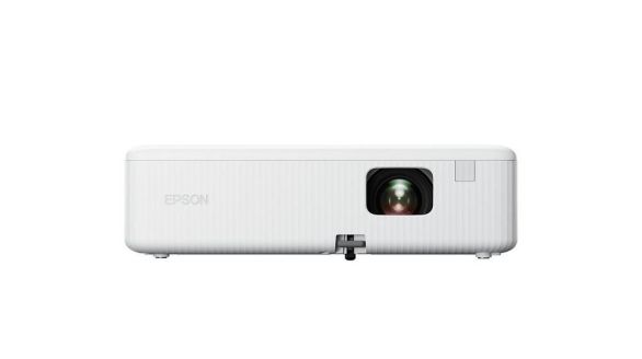 Мултимедиен проектор Epson CO-FH01, Full HD 1080p (1920 x 1080, 16:9), 3000 ANSI lumens, 16 000:1, WLAN (optional), USB 2.0, HDMI, Lamp warr: 6000h, Warr: 24 months, White + Sunne Universal Ceiling Projector Bracket, max. 20kg, extension