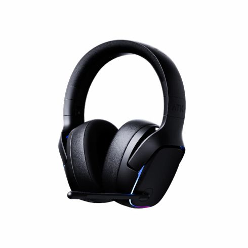 ATK Wireless Gaming Headphones - M1 Mercury Black - Bluetooth 5.3, 2.4G, ENC, Virtual 7.1 Surround