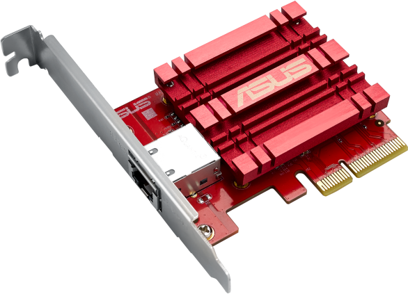 Мрежов Адаптер ASUS XG-C100C, RJ45 порт, PCIe, 10/5/2.5/1Gbps/100Mbps