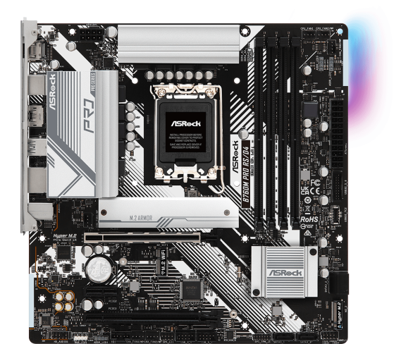 Motherboard ASRock B760M Pro RS/D4, LGA1700, ATX