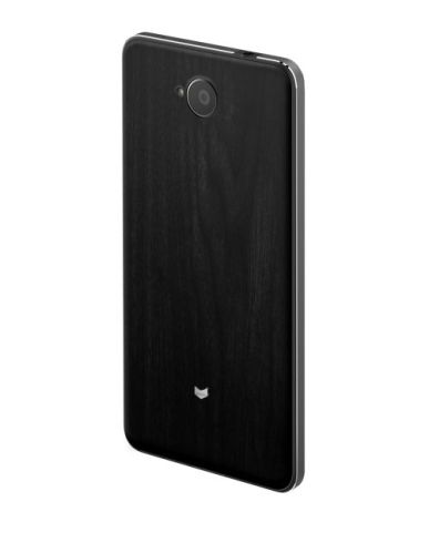 MS LUMIA 650 FLIP CVR BLACK WOOD