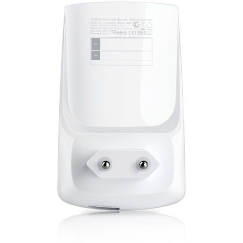 300Mbps Universal Wireless N Range Extender, Wall Mount, 2.4GHz, 300Mbps, 802.11b/g/n; internal antennas; Range Extender Button