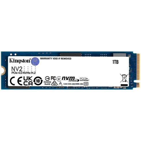 Kingston 1000GB/1TB NV2 M.2 2280 PCIe 4.0 NVMe SSD, up to 3500/2100MB/s, 320TBW, EAN: 740617329919