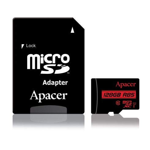 Apacer microSDXC 64GB UHS-I U1 R85 Class10, Adapter - AP64GMCSX10U5-R