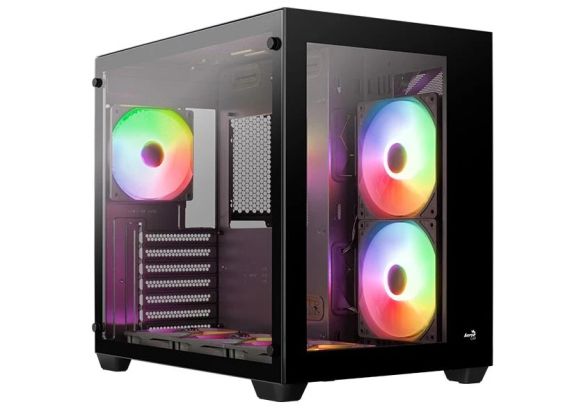 AeroCool Case ATX - Dryft-G-BK-v2 - aRGB