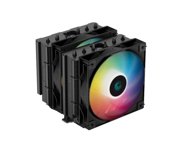 DeepCool CPU Cooler AG620 BK - Addressable RGB, Dual-Tower - LGA1700/AM5