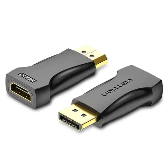 Vention Adapter DisplayPort M / HDMI F - 4K, Black - HBPB0