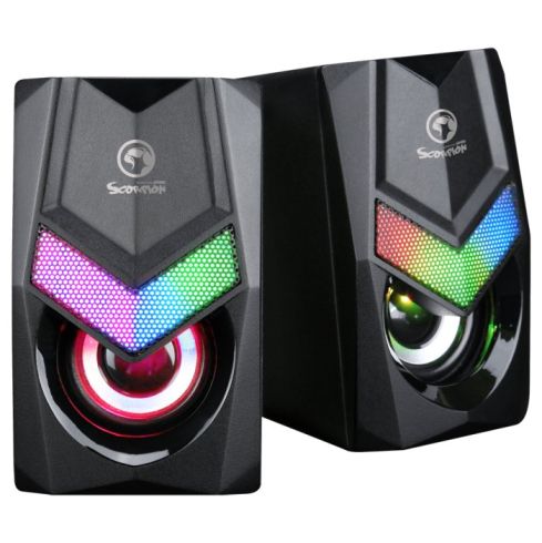 Marvo Gaming Speakers 2.0 6W Rainbow backlight - MARVO-SG-118