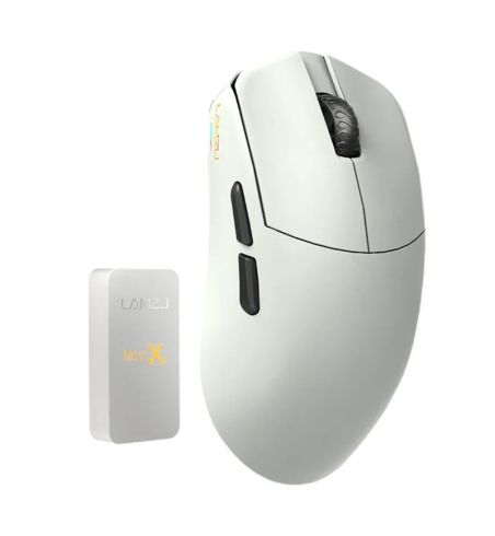 Lamzu професионална геймърска мишка MAYA X 8K - Wireless Gaming Mouse - Cloud Grey