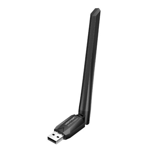 Vention безжичен адаптер WiFi USB adapter Dual Band, 650Mbps, Black - KDTB0