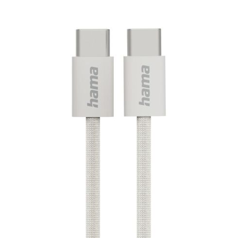 Hama "Fabric" Charging Cable, USB-C - USB-C, 1 m, Nylon