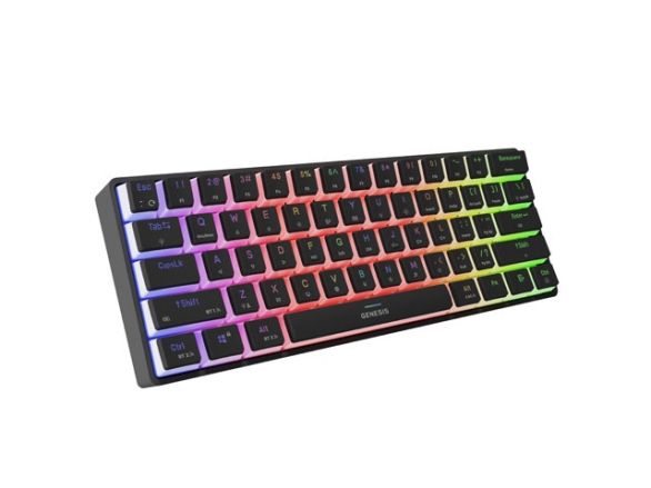 Клавиатура Genesis Mechanical Gaming Keyboard Thor 660 G2 Wireless RGB Backlight BLACK GATERON BROWN