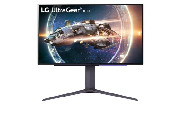 Monitor LG 27GR95QE-B 26.5", UltraGear OLED 0.03ms (GtG), AG, QHD (2560x1440), 240Hz, HDR10, 1500000:1, 1000cd/m2, DCI-P3 98.5%, USB3.0 (1up/2down), VRR, AMD Free-sync, NVIDIA G-Sync, HDMI, DP, Height Adjustable, Pivot, Tilt, Swive, Headphone Out, Black